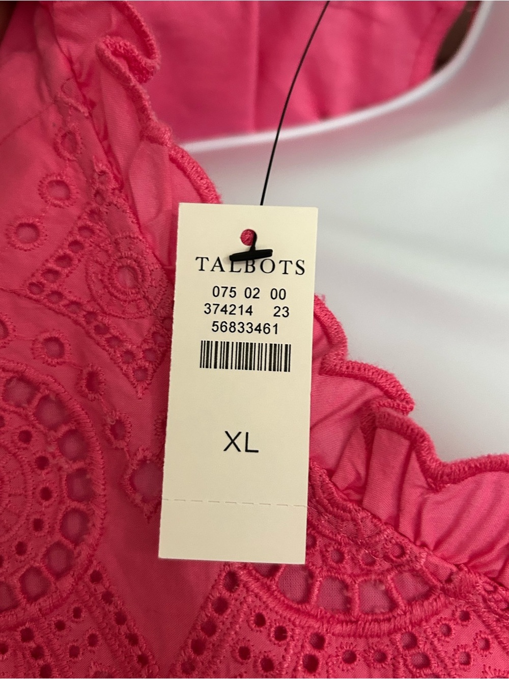 Talbots Pink Eyelet Tunic Top - Picture 8 of 8